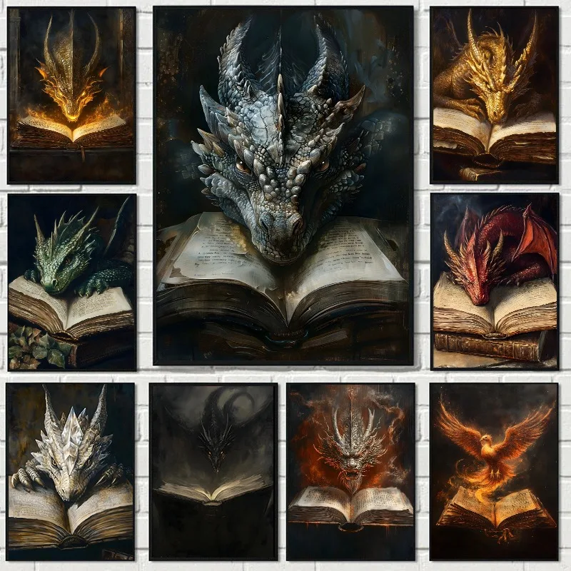Home Decor Gothic - Póster de libro de lectura de