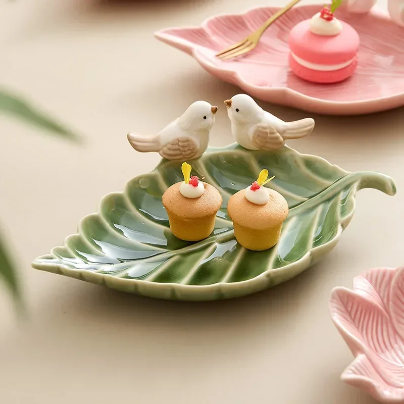 Ceramic Trinket Dish - Bandeja bonita para pájaros, bandejas de