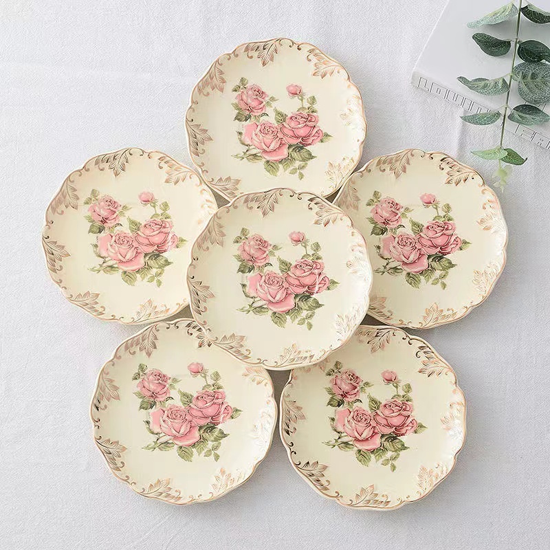 Ceramic Trinket Dish - Platillo de taza de café pintado
