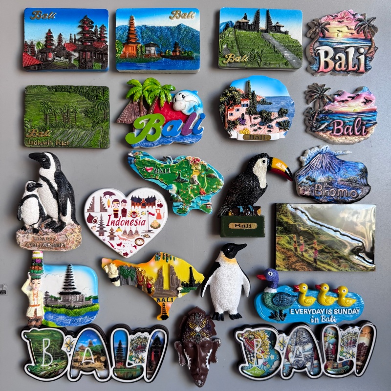 Home Decor Jakarta - Indonesia Recuerdo turístico Jakarta Bali imanes