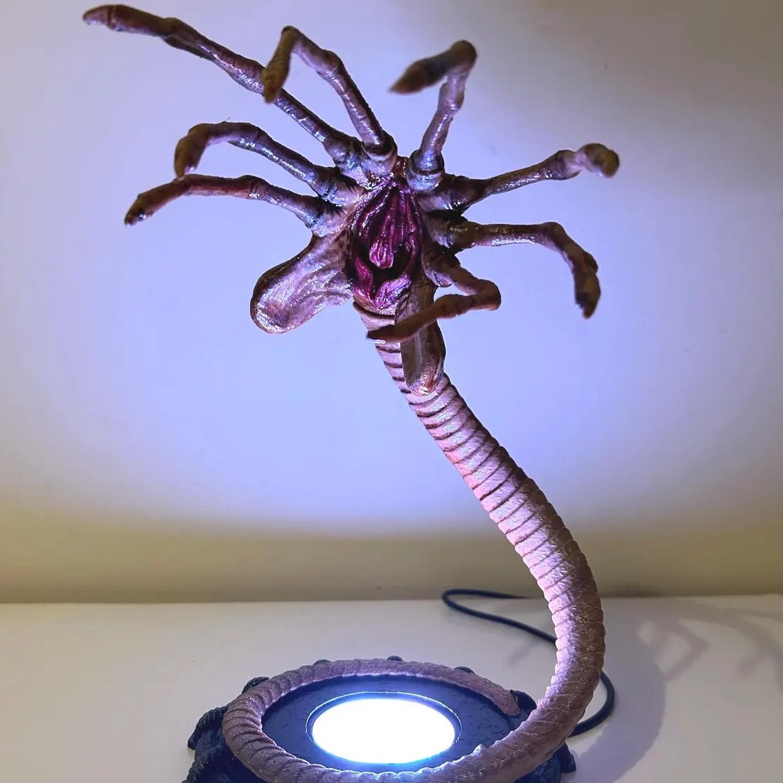 Home Decor Lighting - Lámpara Alien Facehugger, Luz Nocturna, Decoración