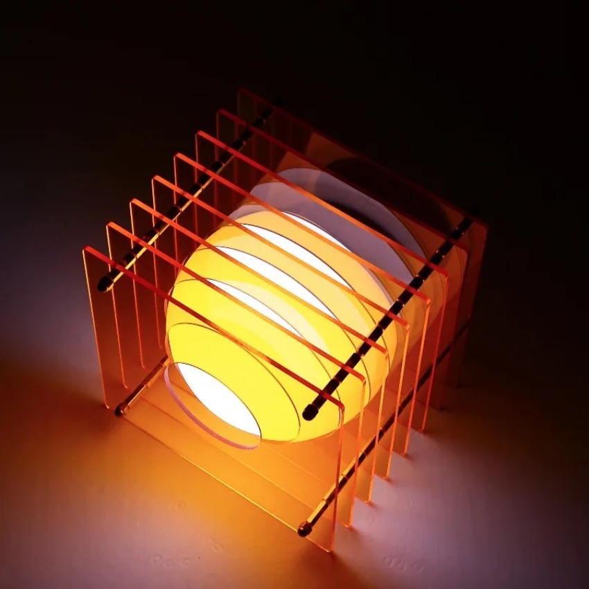 Home Decor Lighting - Lámpara Lunar DIY de Acrílico con