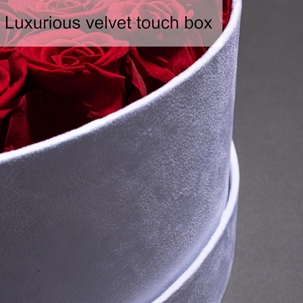 50 Rosas en Caja de Terciopelo - Home Decor Tulip reseña y precio