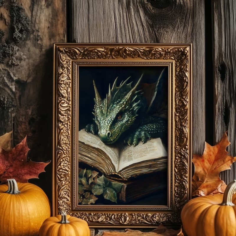 Póster de libro de lectura de  - Home Decor Gothic reseña y precio