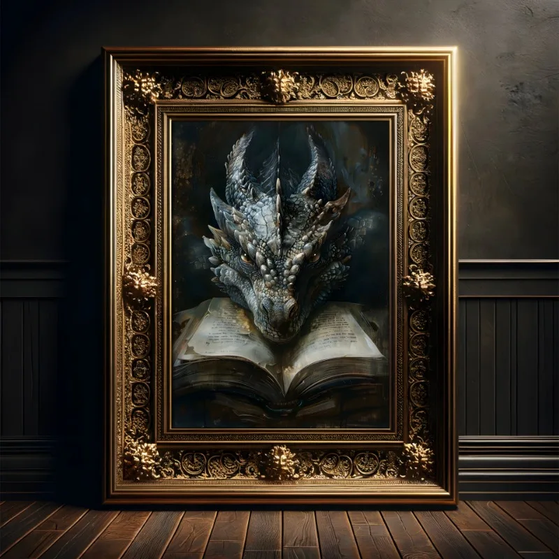 Póster de libro de lectura de  - Home Decor Gothic reseña y precio