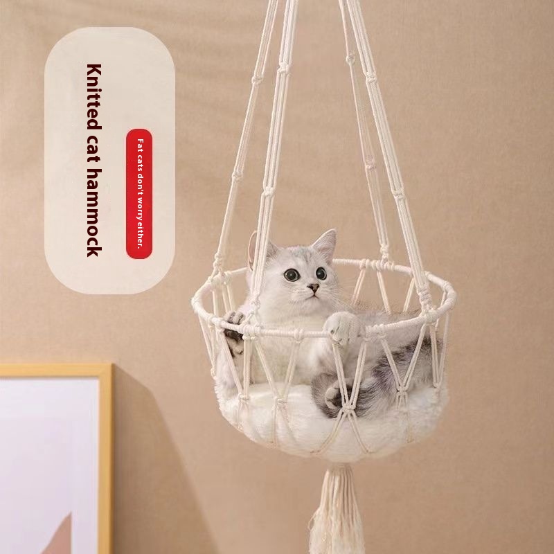 Percha de ventana para gatos d - Woven Wall Basket reseña y precio