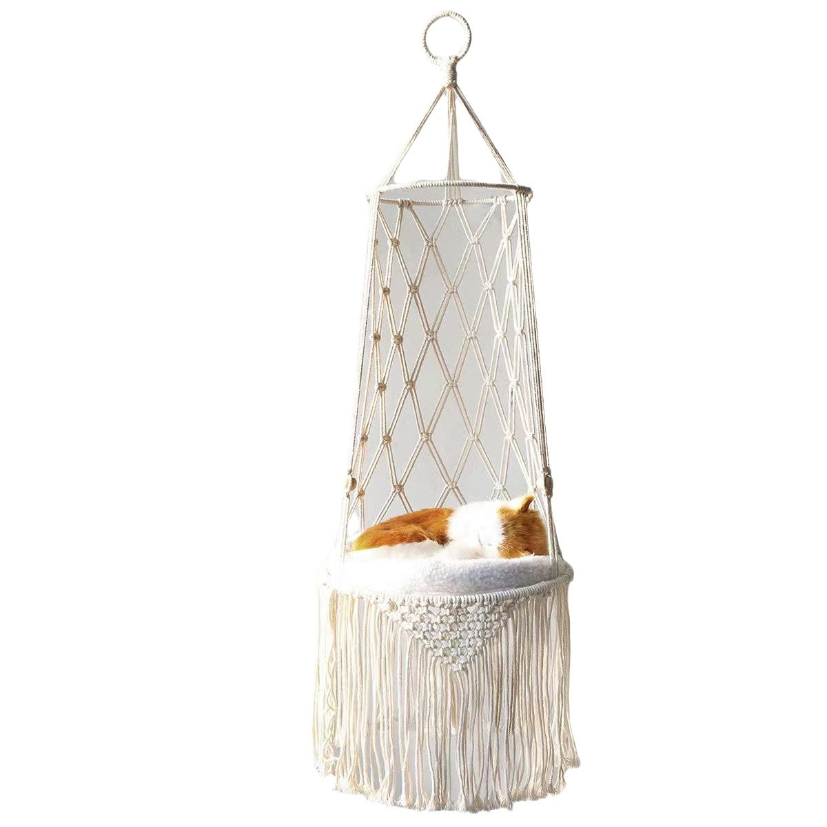 Percha de ventana para gatos d - Woven Wall Basket reseña y precio