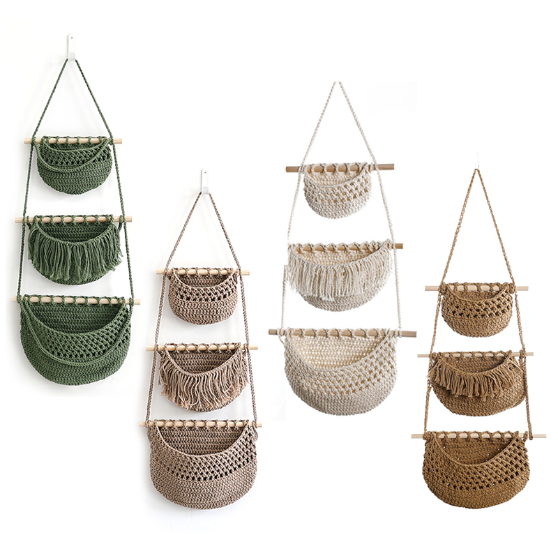 Estante de almacenamiento de 3 - Woven Wall Basket reseña y precio