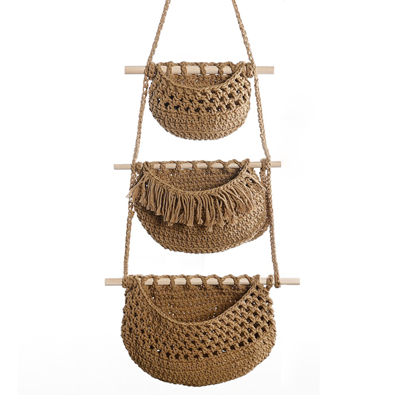 Estante de almacenamiento de 3 - Woven Wall Basket reseña y precio