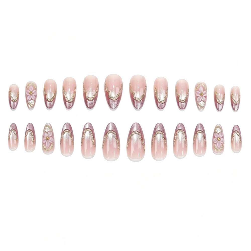 Uñas Postizas 3D con Diseño de - Pressed Flower Frame reseña y precio