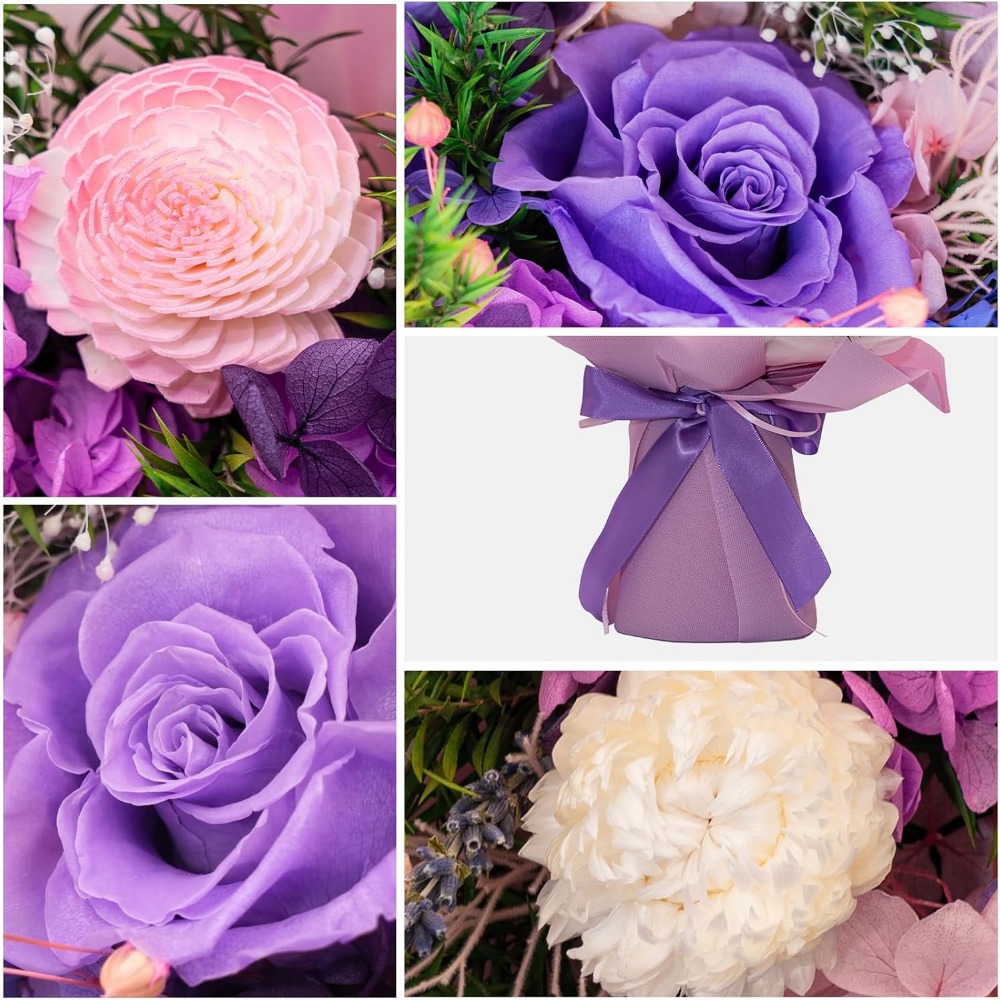 Ramos de Rosas Preservadas Rom - Home Decor Tulip reseña y precio