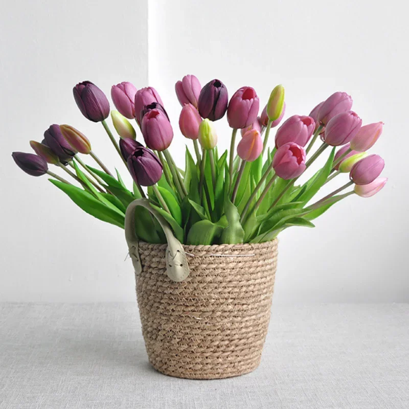 Tulipán Artificial de goma sua - Home Decor Tulip reseña y precio