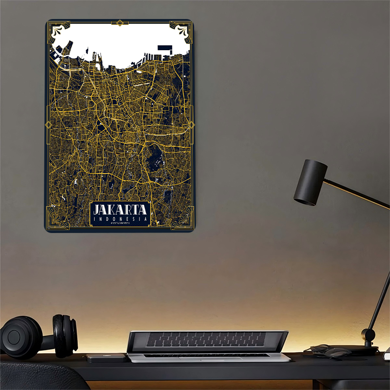 Mapa de la ciudad de Jakarta,  - Home Decor Jakarta reseña y precio