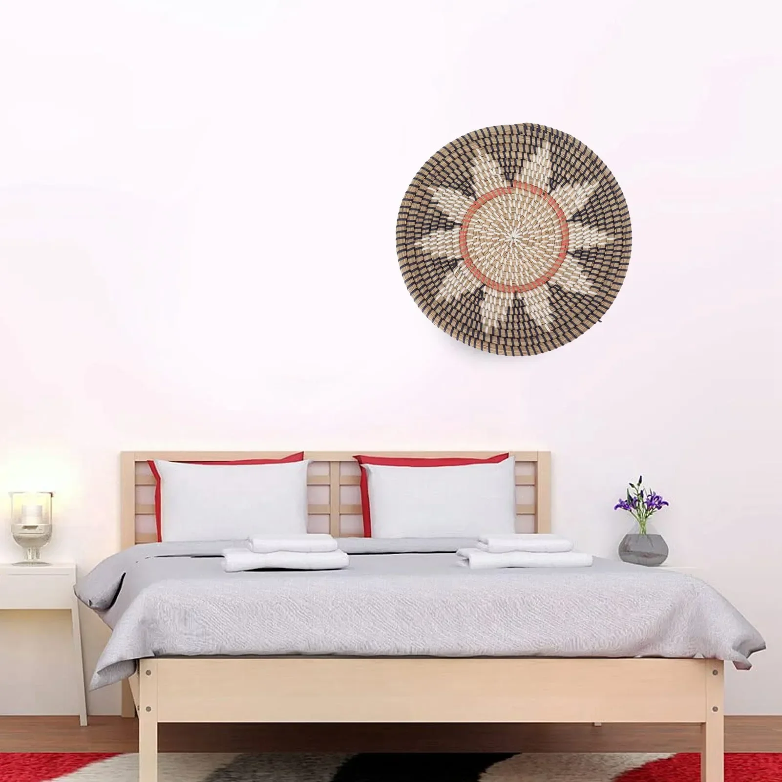 Adornos de pared de hierba red - Woven Wall Basket reseña y precio