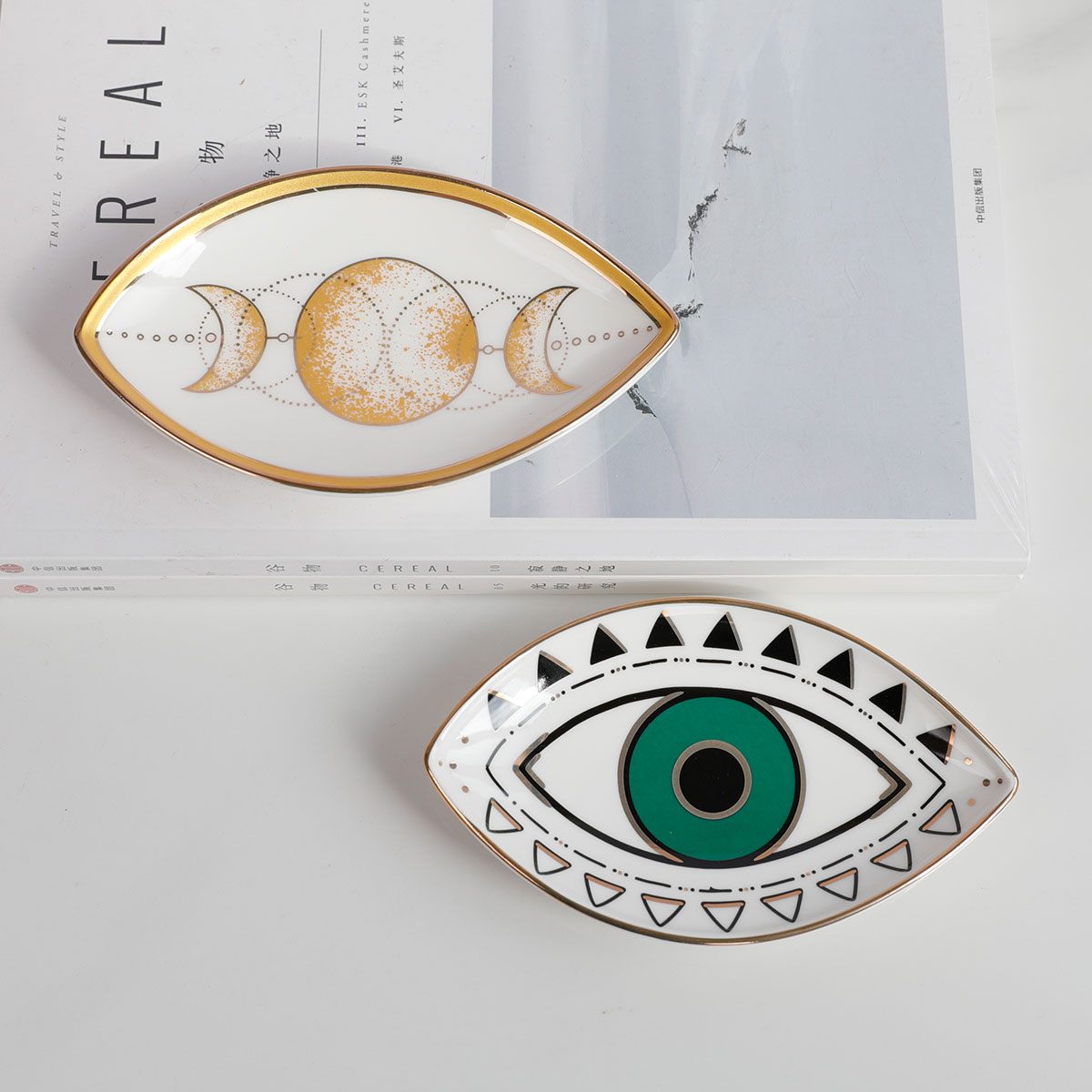 Plato de baratija, plato de an - Ceramic Trinket Dish reseña y precio