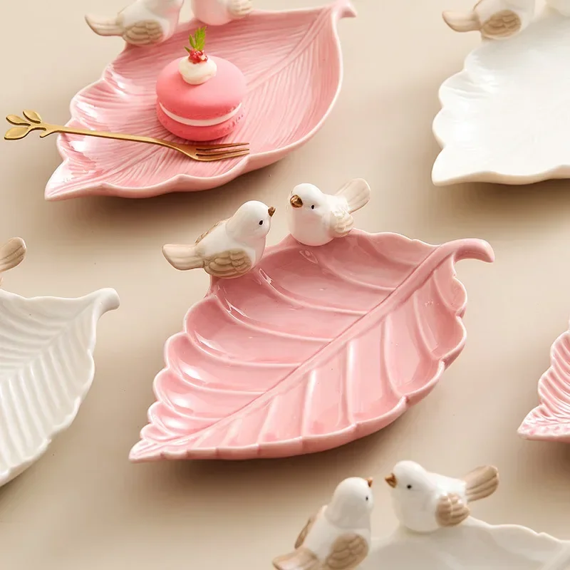 Bandeja bonita para pájaros, b - Ceramic Trinket Dish reseña y precio