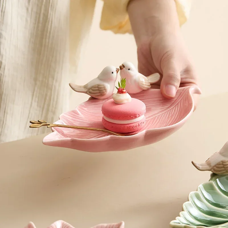 Bandeja bonita para pájaros, b - Ceramic Trinket Dish reseña y precio