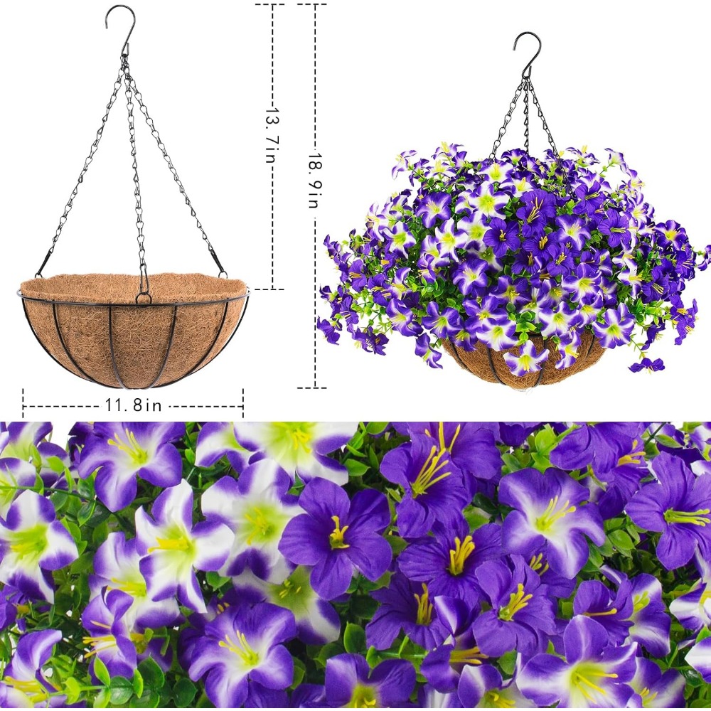 Petunias Moradas Sedosas con C - Home Decor Tulip reseña y precio
