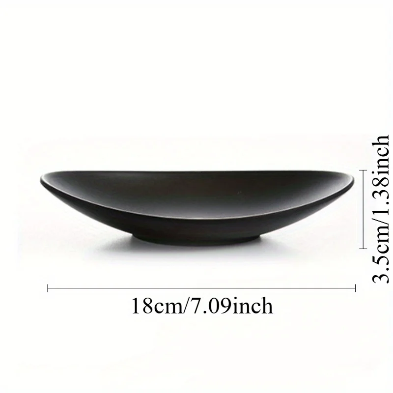 Elegante bandeja ovalada negra - Ceramic Trinket Dish reseña y precio