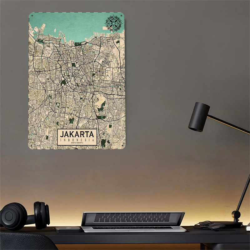 Mapa de la ciudad de Jacarta,  - Home Decor Jakarta reseña y precio