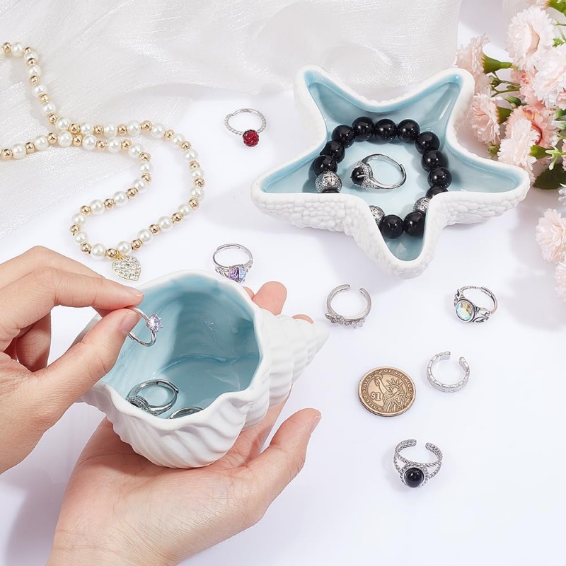 Bandeja de joyería de cerámica - Ceramic Trinket Dish reseña y precio