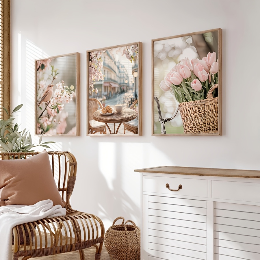 Juego de 3 Láminas Decorativas - Home Decor Tulip reseña y precio