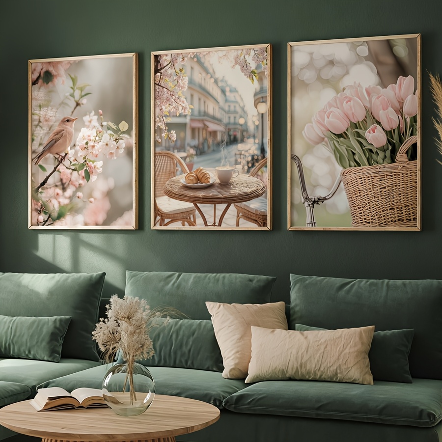 Juego de 3 Láminas Decorativas - Home Decor Tulip reseña y precio