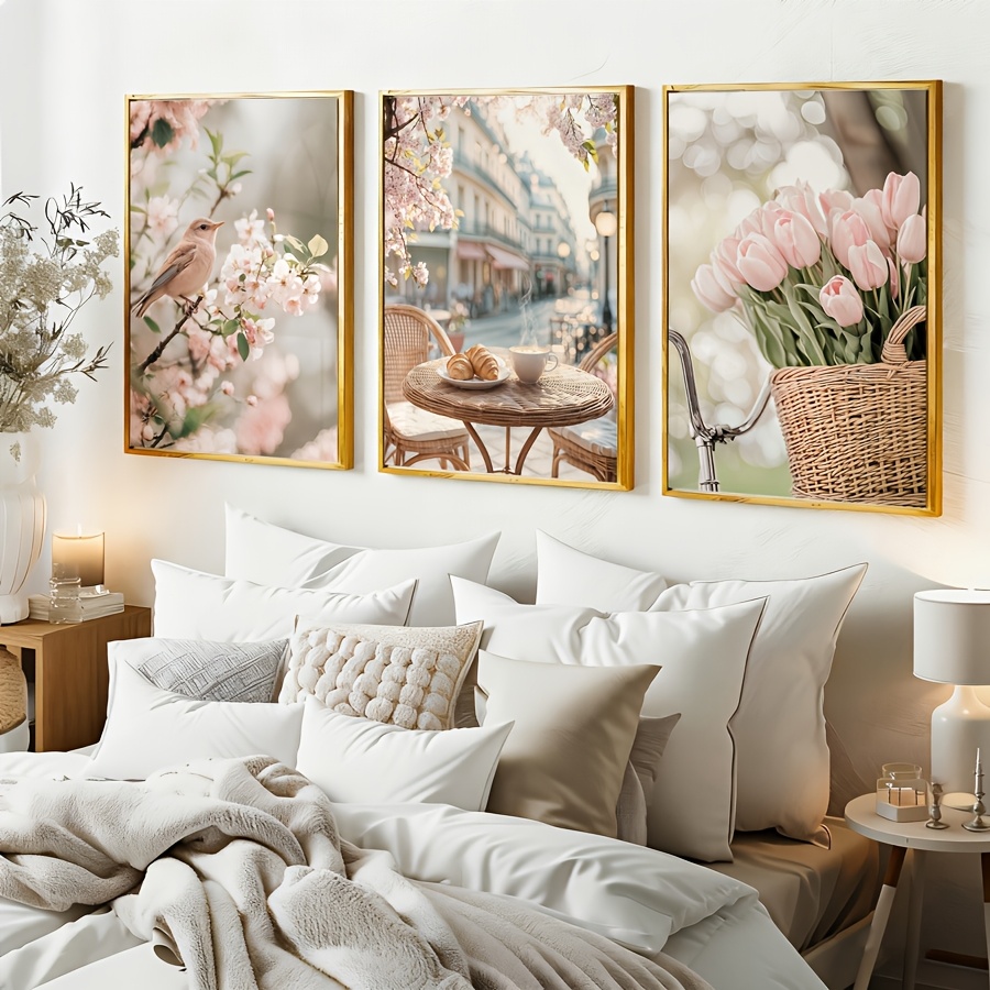 Juego de 3 Láminas Decorativas - Home Decor Tulip reseña y precio