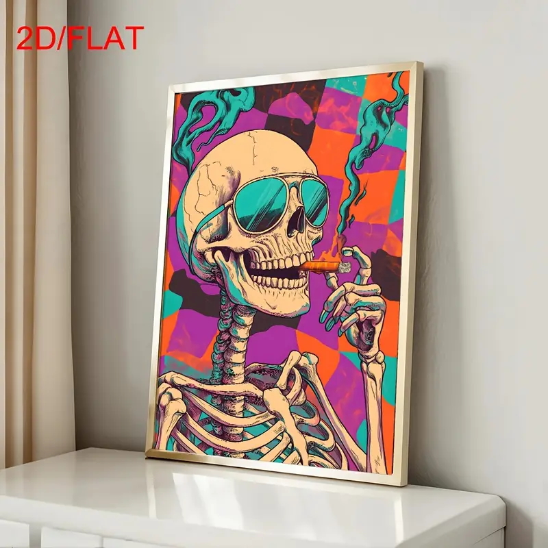 Póster Abstracto de Calavera F - Home Decor Gothic reseña y precio