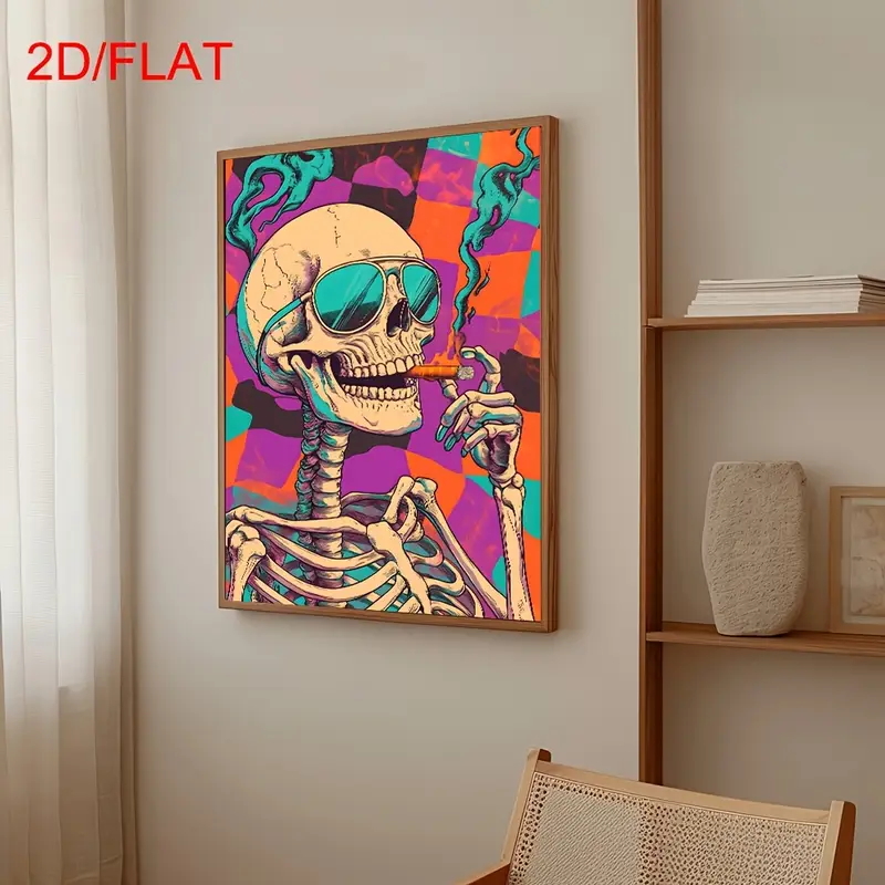 Póster Abstracto de Calavera F - Home Decor Gothic reseña y precio