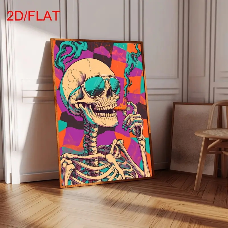 Póster Abstracto de Calavera F - Home Decor Gothic reseña y precio