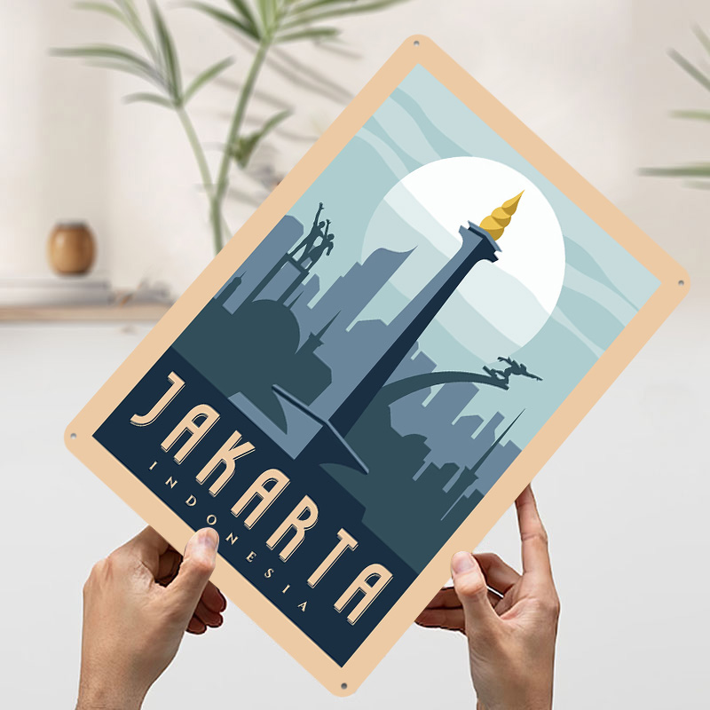 Póster Metálico de Viaje a Jak - Home Decor Jakarta reseña y precio