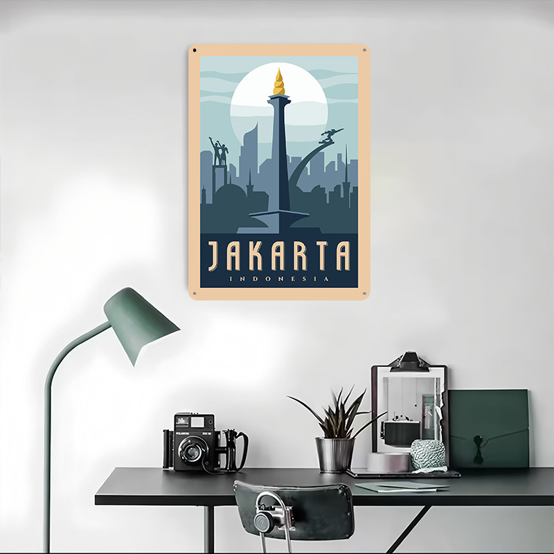 Póster Metálico de Viaje a Jak - Home Decor Jakarta reseña y precio