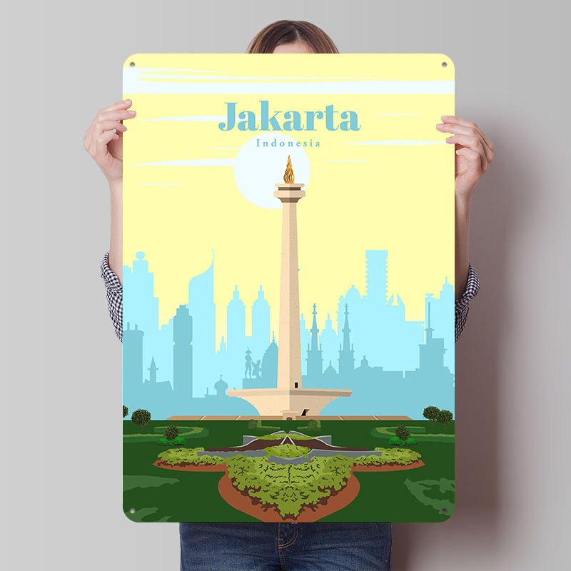 Póster de Viaje a Jakarta, Imp - Home Decor Jakarta reseña y precio
