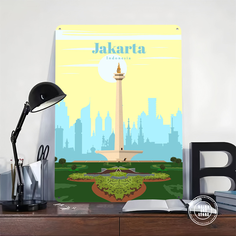 Póster de Viaje a Jakarta, Imp - Home Decor Jakarta reseña y precio