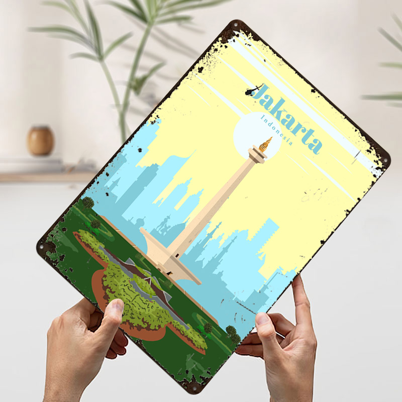 Póster de Viaje a Jakarta, Imp - Home Decor Jakarta reseña y precio