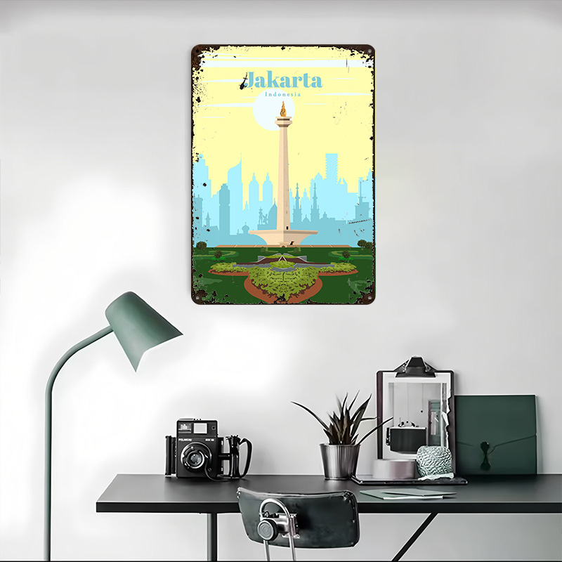 Póster de Viaje a Jakarta, Imp - Home Decor Jakarta reseña y precio