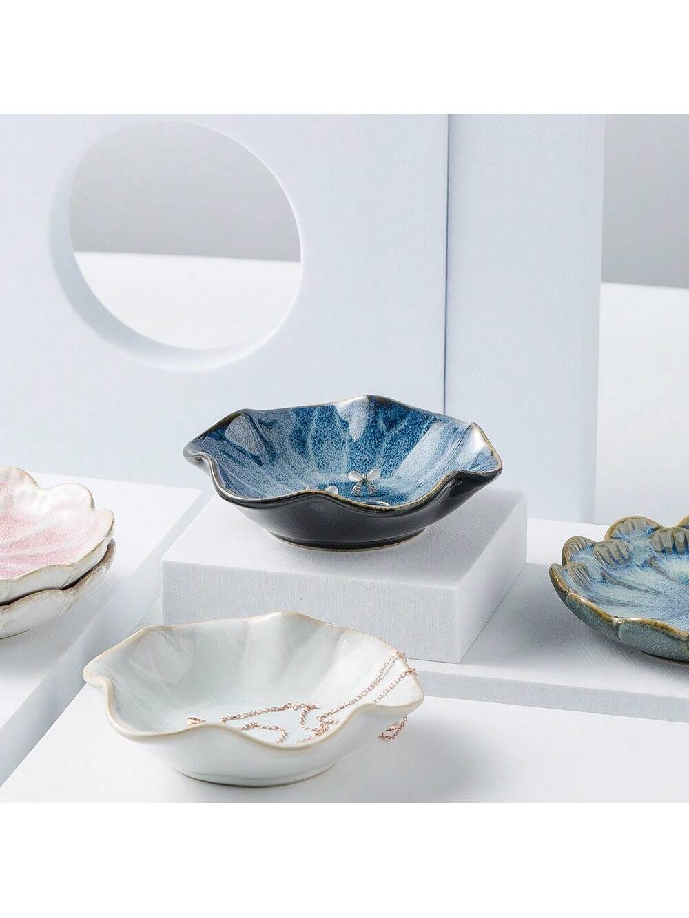 1 bandeja de cerámica con form - Ceramic Trinket Dish reseña y precio