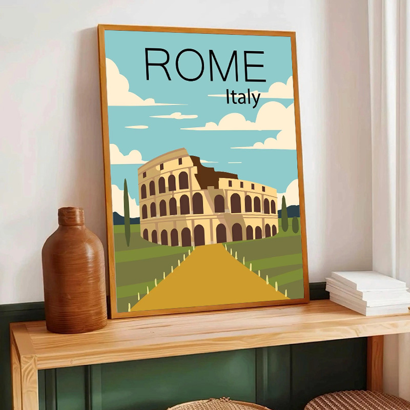 Pósteres de viaje de estilo re - Home Decor Jakarta reseña y precio