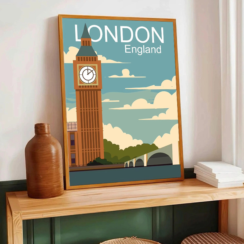 Pósteres de viaje de estilo re - Home Decor Jakarta reseña y precio