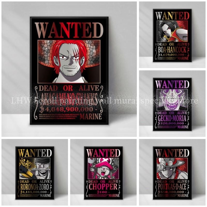 Famoso Anime ONE PIECE Wanted  - Home Decor Online reseña y precio