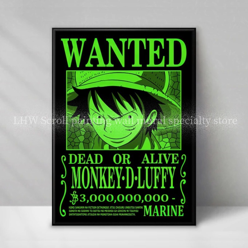 Famoso Anime ONE PIECE Wanted  - Home Decor Online reseña y precio