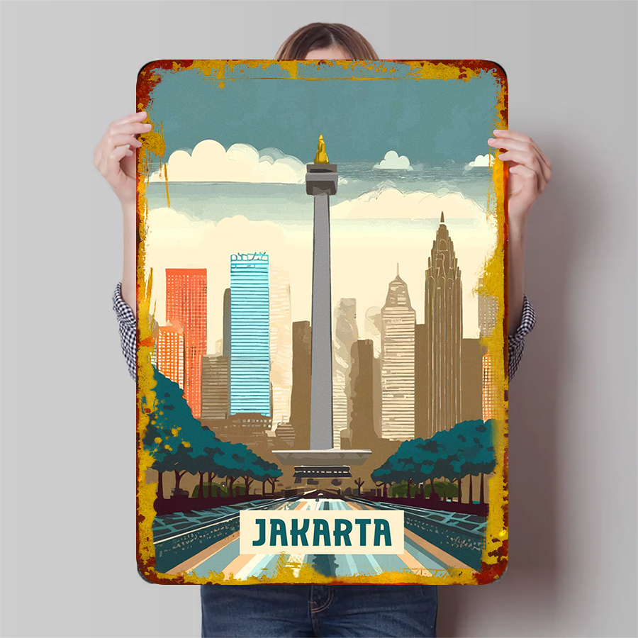 Cartel de estaño decorativo de - Home Decor Jakarta reseña y precio