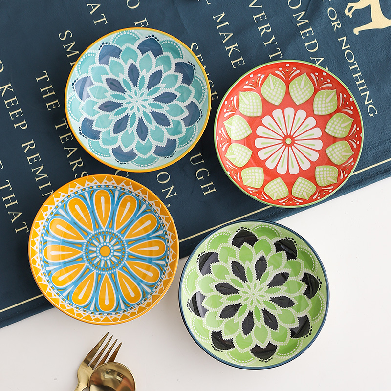 Plato de cerámica bohemio de 4 - Ceramic Trinket Dish reseña y precio