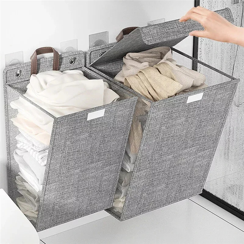 Cesto de ropa plegable adhesiv - Woven Wall Basket reseña y precio