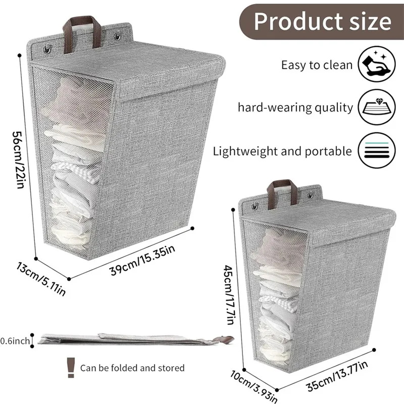Cesto de ropa plegable adhesiv - Woven Wall Basket reseña y precio