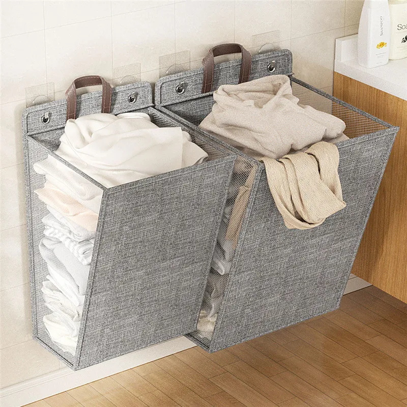 Cesto de ropa plegable adhesiv - Woven Wall Basket reseña y precio