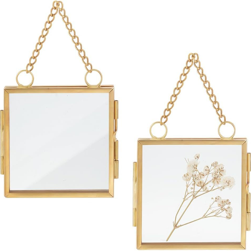 Marco de fotos de metal simple - Pressed Flower Frame reseña y precio