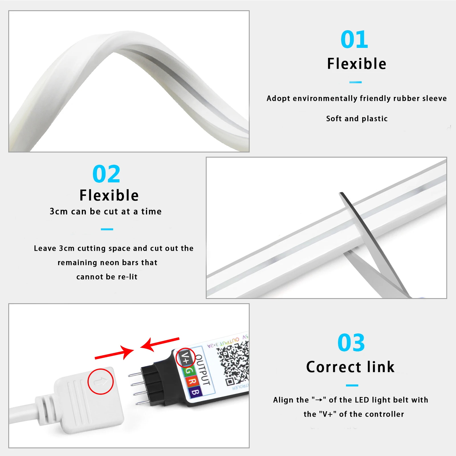 Tira de luces LED de neón RGB  - Home Decor Lighting reseña y precio
